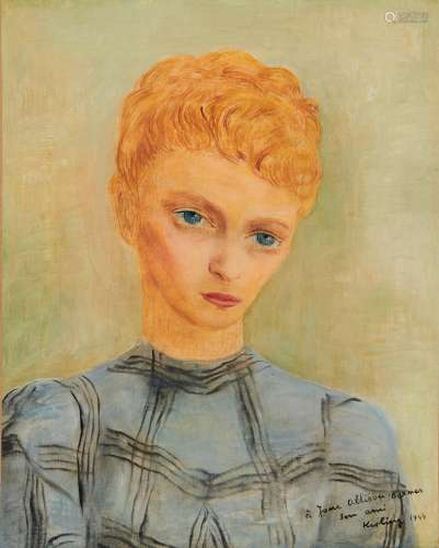 Moïse KISLING 1891-1953 PORTRAIT DE MME JONE ALLISON BARNES,...