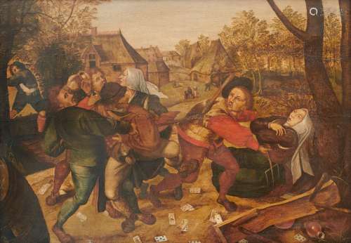 École Flamande du XVIIème siècle, suiveur de Pierre Brueghel...