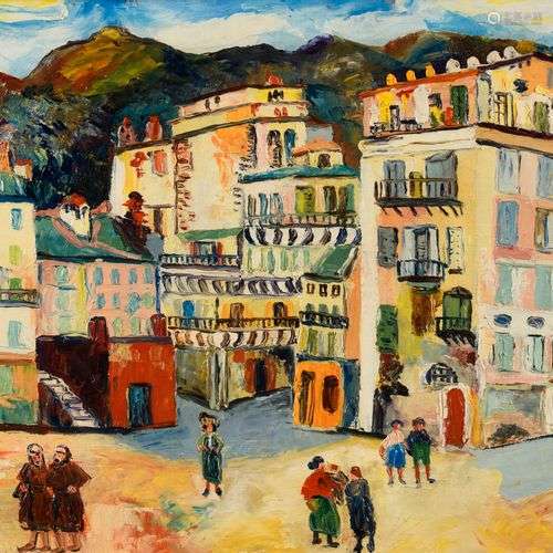 Élisée MACLET 1881-1962 VUE DE BASTIA Huile sur toile signée...