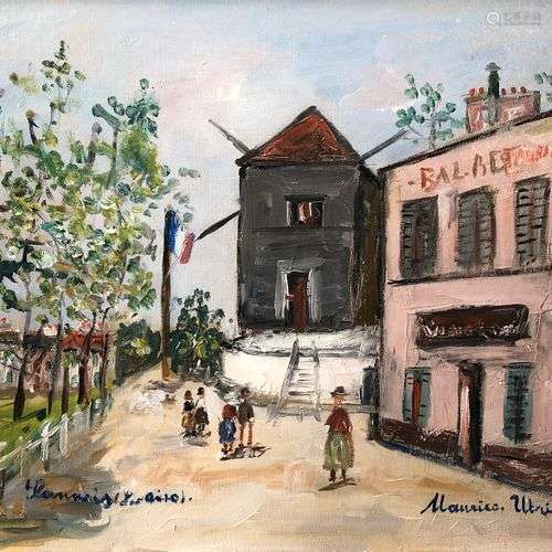 MAURICE UTRILLO 1883-1955 MOULIN DE SANNOIS, 1952 Huile sur ...