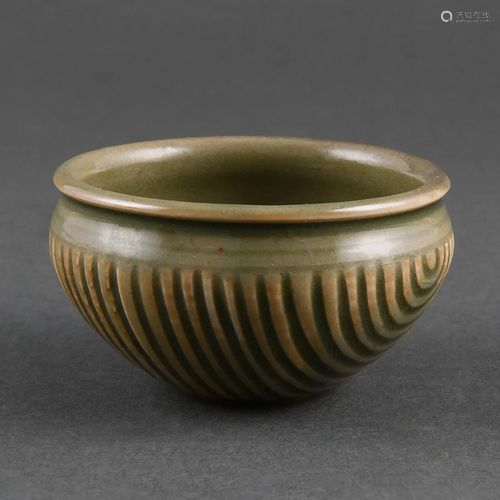 A CARVED YAOZHOU 'LIUDOU' BOWL