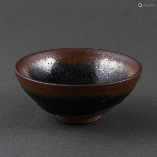 A 'JIAN' 'HARE'S FUR' TEABOWL