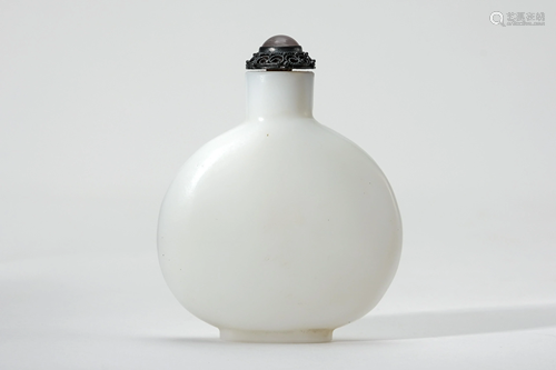 A White Peking Glass Snuffle Bottle