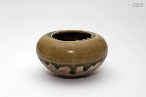 A Yellow Glazed Water Pot