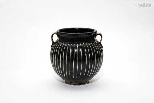 A Black Glazed Jar