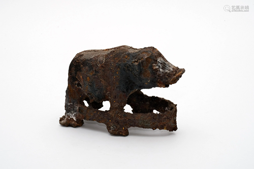 An Iron Pig Figure