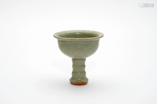 A Longquan Celadon High Stem Cup