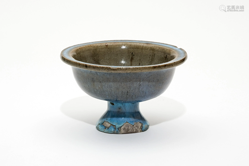 A Jun Glazed High Stem Cup