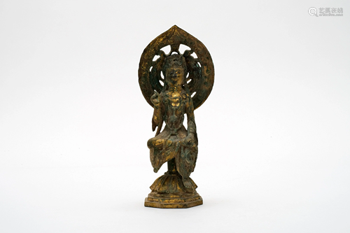 A Gilt Bronze Buddha Figure