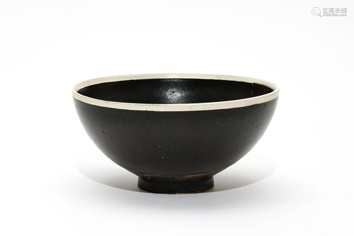 A Ding Ware Black Glaze with White Rims