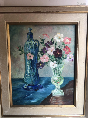 UNSIGNED STILL LIFE OIL ON CANVAS