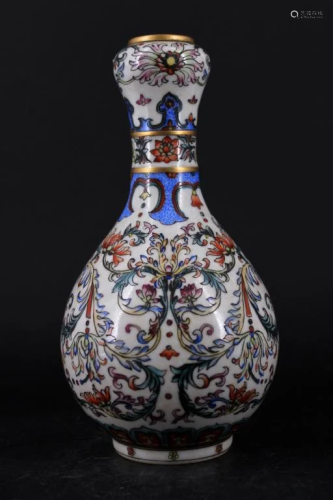 Qing Porcelain Famille Rose Vase