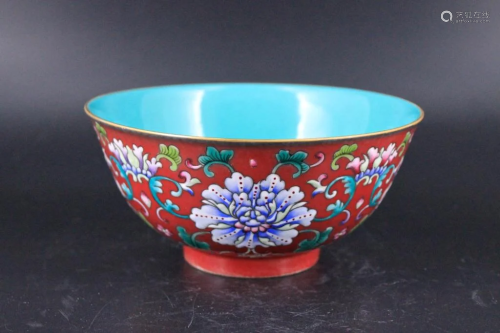 Qing Porcelain Famille Rose Bowl