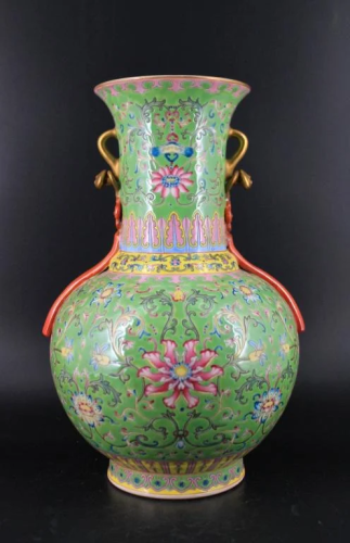 Qing Porcelain Famille Rose Vase