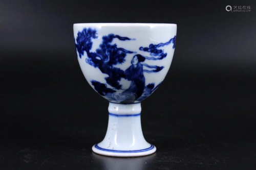 Qing Porcelain Blue&White Cup