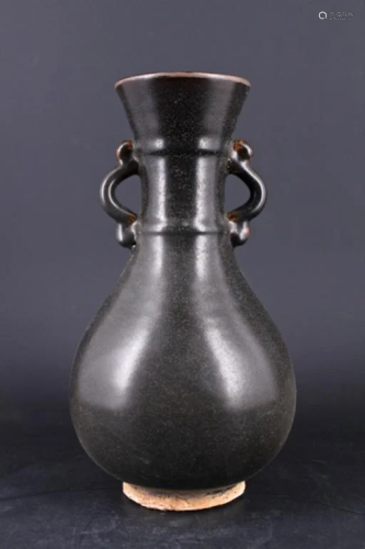 Chinese Song Black Glazed Porcelain Vase