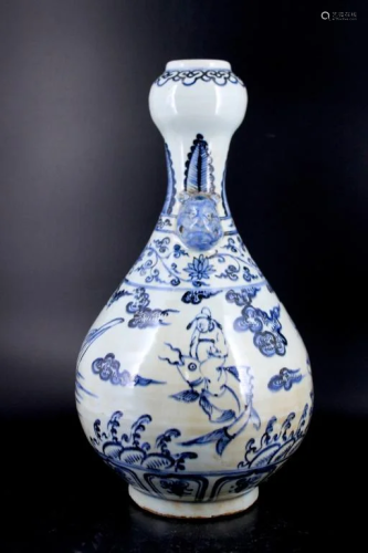 Large Ming Blue&White Porcelain Vase