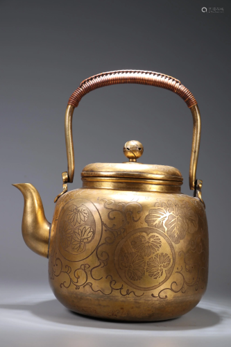Copper Bodied Teapot