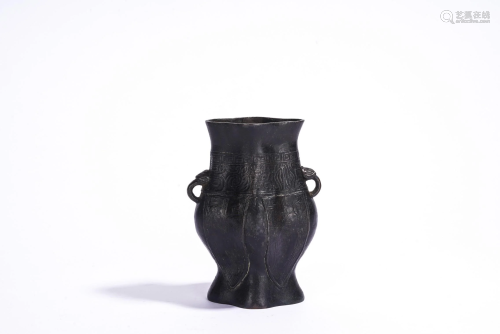 Small Chinese Bronze Cast Vase