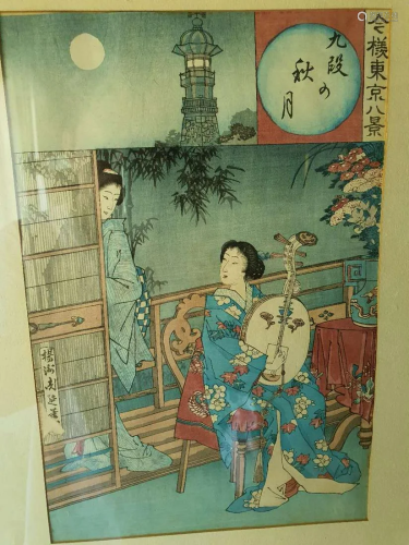 Fine Japanese Meiji hand paint with Floral