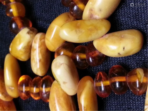 Natural AMBER MILA NECKLACE 50.8g