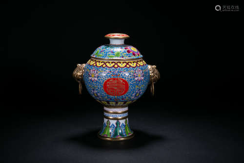 Colour Ename Censer From Qianlong Of Qing Dynasty