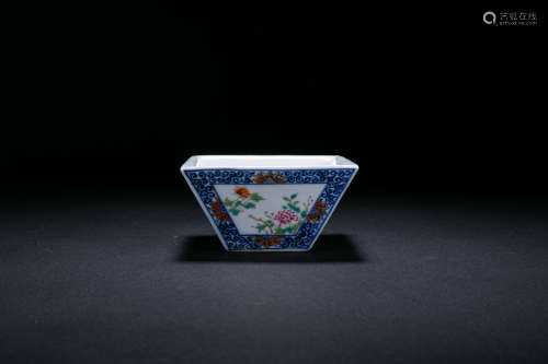 Colour Enamel Cup With Flora Pattern From Qianlong Of Qing D...