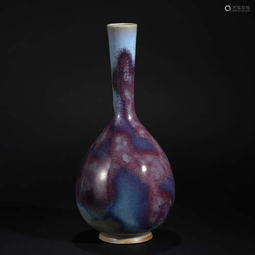 Jun kiln changed into long-necked vase in Song Dynasty