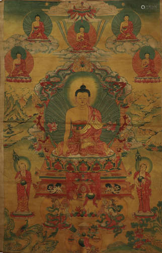 Thangka Buddha Statue in Qing Dynasty