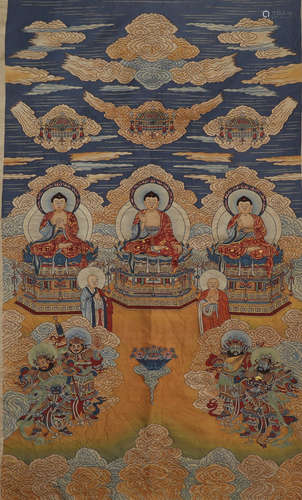 Thangka III Buddha in Qing Dynasty