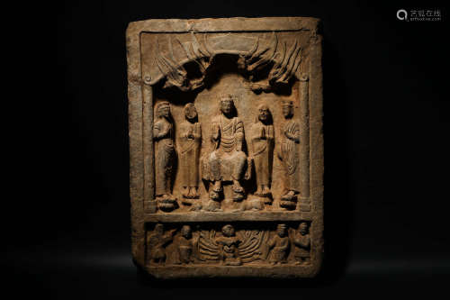 The Northern Wei Dynasty Stone Inscription Maitreya Preachin...