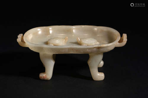 The First Brush Wash of Hetian Jade Turtle in Han Dynasty
