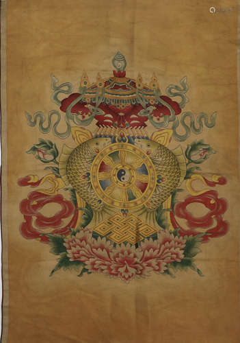 Thangka Falun in Qing Dynasty