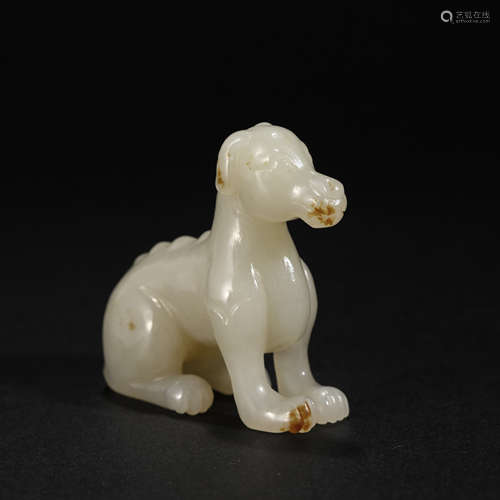 Hetian Jade Dog in Qing Dynasty