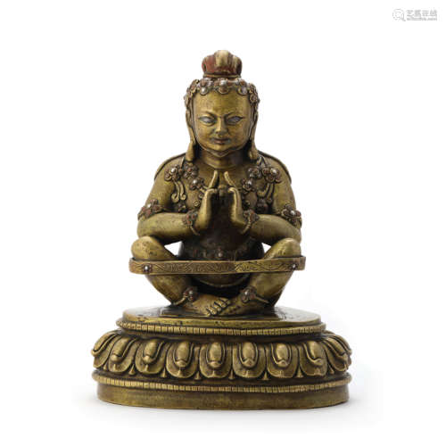 A Bronze Seated Buddha Statue