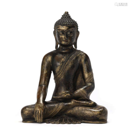 A Bronze Statue Of Shakyamuni