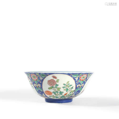 A Famille Rose Flowers Bowl