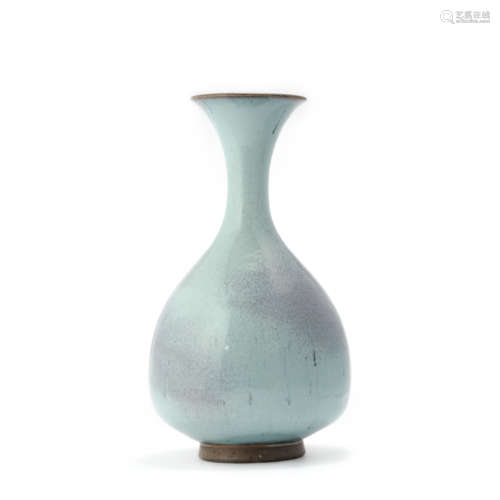 A Jun Kiln Pear-Shaped Vase