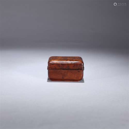 影子木长方形盖盒