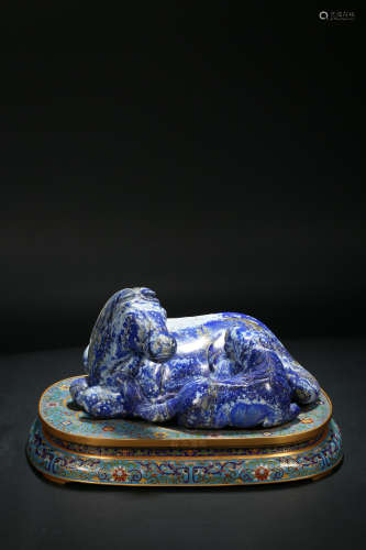 Cloisnne lapis lazuli horse from qing Dynasty
