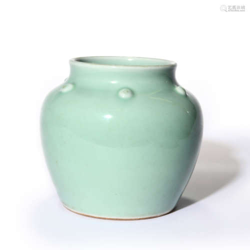 A Celadon Glazed Jar