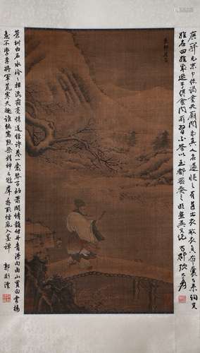 A Chinese Painting Of Figure Signed Zhou Chen