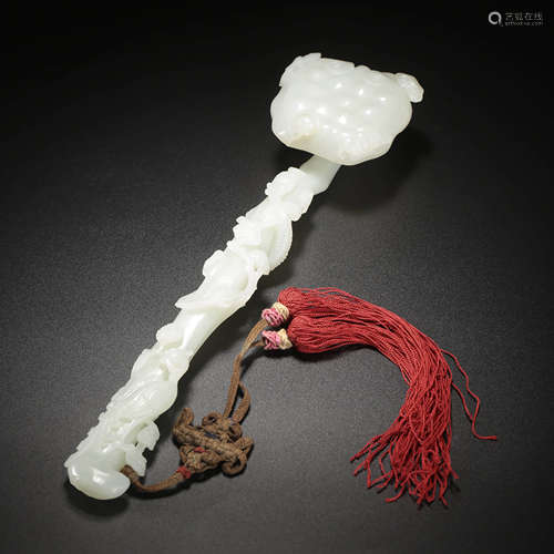 A Hetian Jade Ruyi Scepter