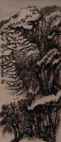 A Chinese Painting Of Landscape Signed  Fang Jizhong