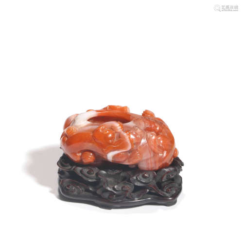 A Carved Agate Water-Pot