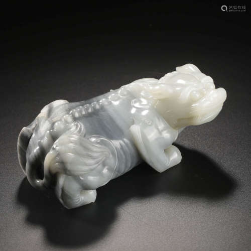 A Carved Jade Beast