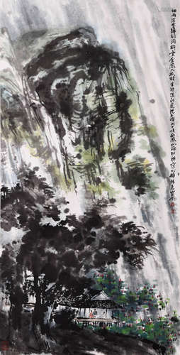 A Chinese Painting Of Landsape Signed Cui Ruzhuo