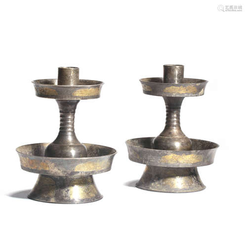 Pair Silver Candlesticks