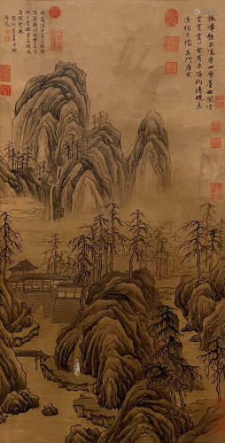 A Chinese Painting Of Landscape Signed Tangyin