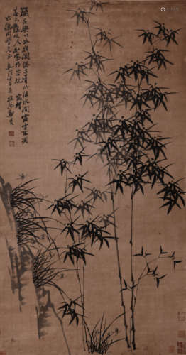 A Chinese Painting Of Bamboo Signed Zheng Banqiao